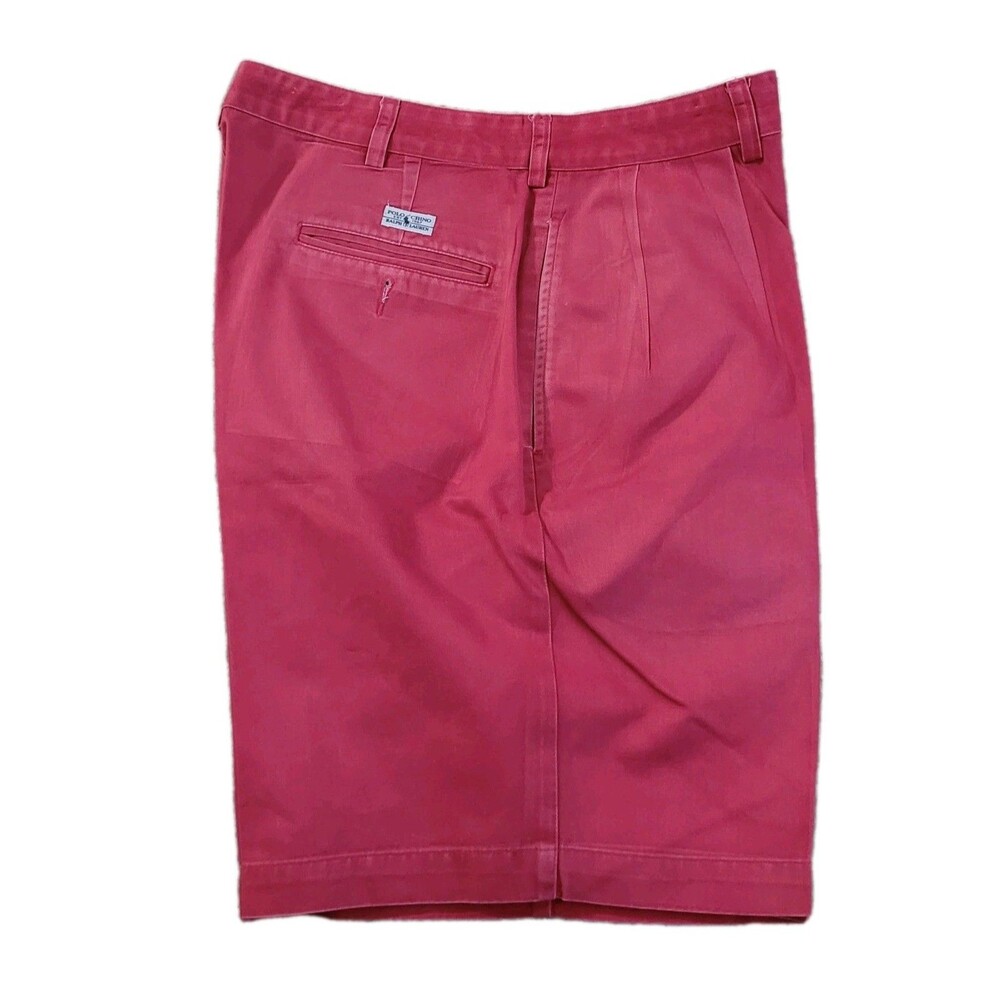 Polo Ralph Lauren Shorts Mens 35 (34W) Salmon Red Preppy Resort Chino Shorts